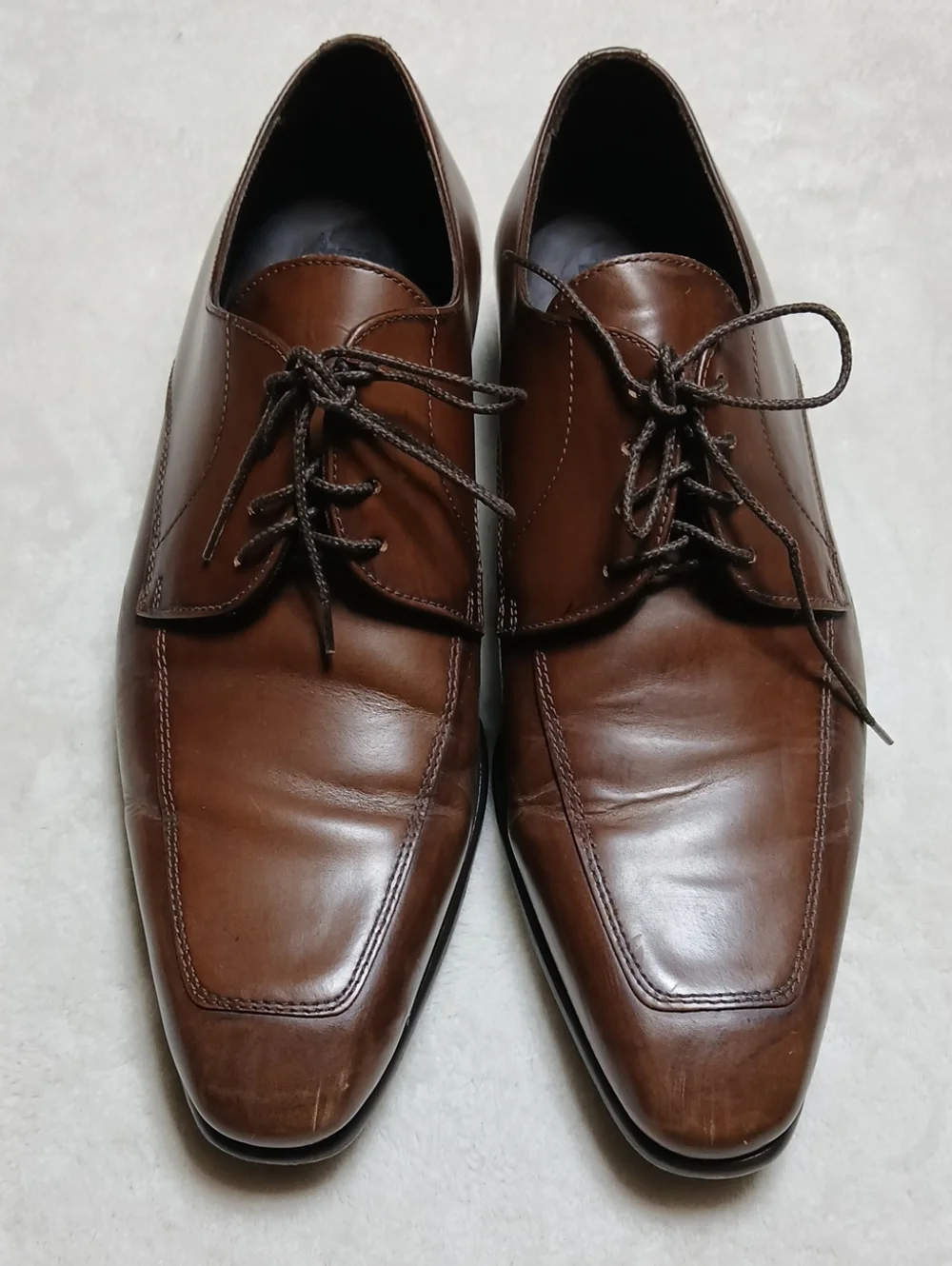 To Boot New York Adam Derrick Brown Leather Derby Lace-Up Oxfords Size 8 Mens